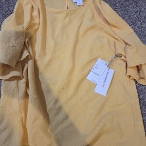 Yellow Textured Blouse